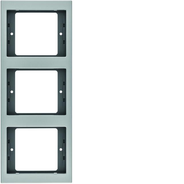BERKER K.5 Ramka potrójna pionowa aluminium 13337003 HAGER