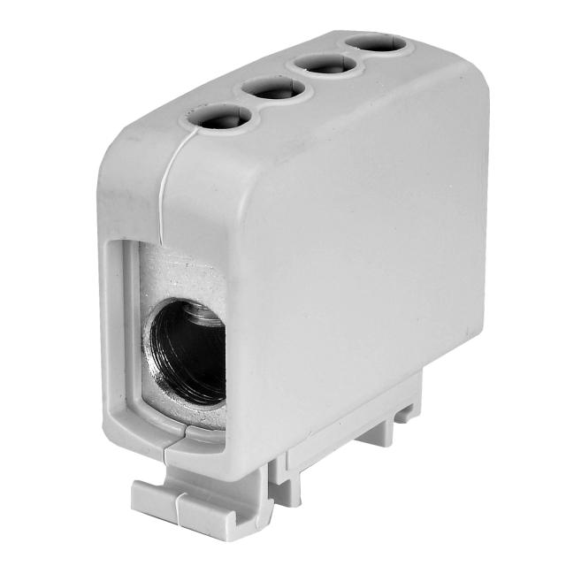 ZGG1x70s ,  Złączka sz. gwint. AL/CU, 1 x 70 mm2, TS 35/ 1 tor, szary