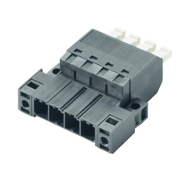 SVFL 7.62HP/04/180F SN BK BX Wtyk PCB (złącze wiązki), 7.62 mm, Liczba biegunów: 4, PUSH IN z aktuatorem /42szt./ 1547570000 WEIDMÜLLER