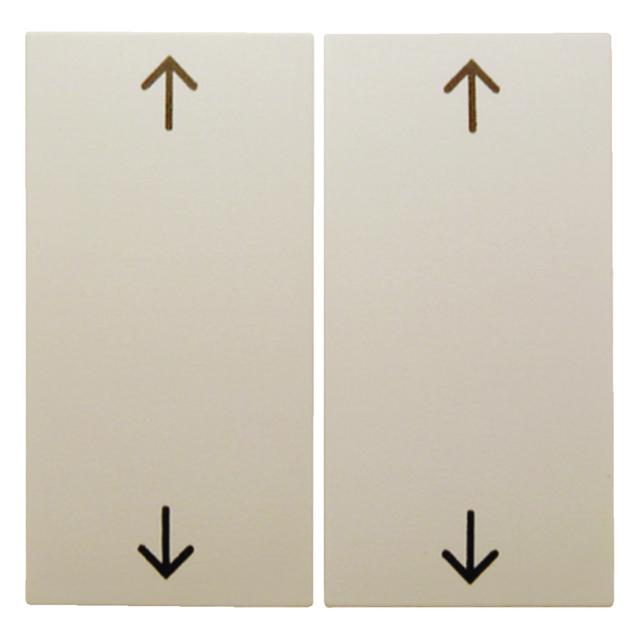 BERKER B.Kwadrat Klawisze nadrukowany symbol strzałki do łącznika żaluzjowego krem 5316448992 HAGER