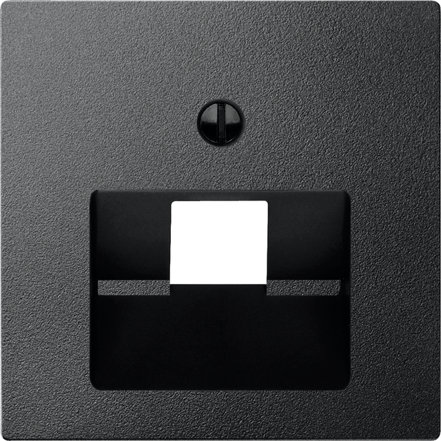 Merten, System M, płytka centralna mechanizmu RJ45, pojedyncza, antracyt