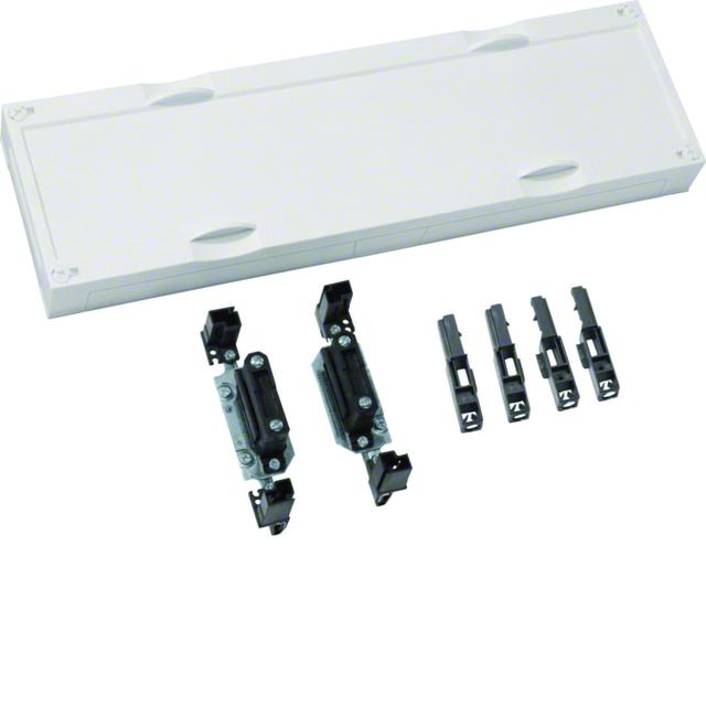 univers N Blok dla szyn zbiorczych poziomych 12/20/30x5/10mm 60mm 1-pol. 150x500mm UE12E0 HAGER