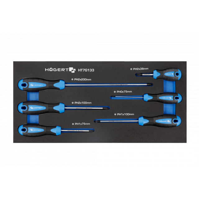 Zestaw wkrętaków PH 6 szt., wkład EVA