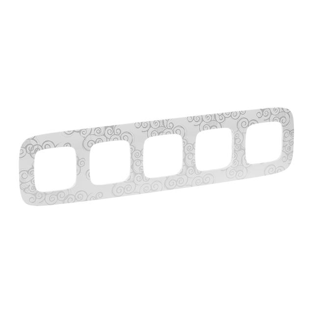 Valena Allure Ramka Pięciokrotna Arabeska Chrom 754345 LEGRAND