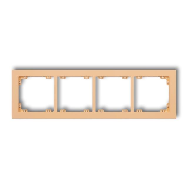 DECO Ramka podczwórna z tworzywa DECO Pastel Matt brzoskwiniowa 45DR-4 KARLIK