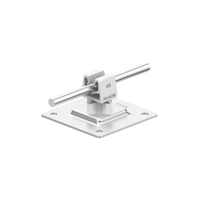 AN-11PN/OH/S-N Uchwyt na płytce stal.H=3,5cm Z-zatrz /OH/ szary