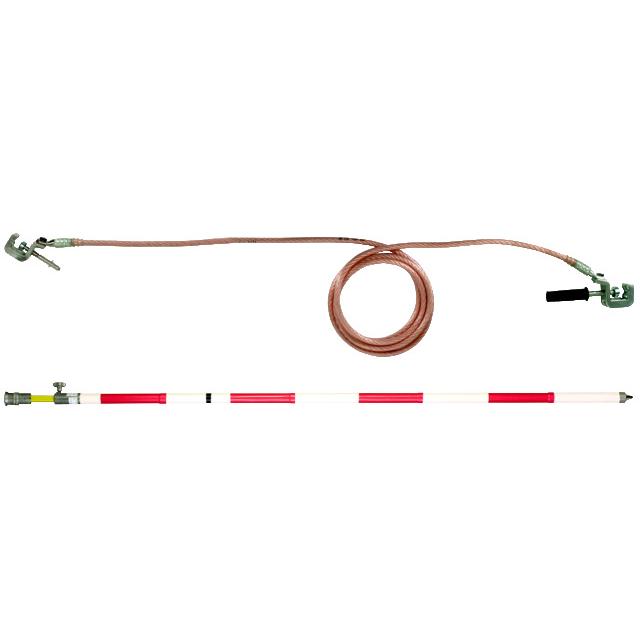 Zestaw uziemiający kolejowy, do transformatora na słupie