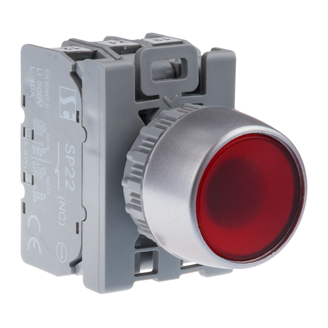 PRZYC.PODŚ.CZER.PIERŚ.NIKL. SP22-KLC-01-230LED/AC