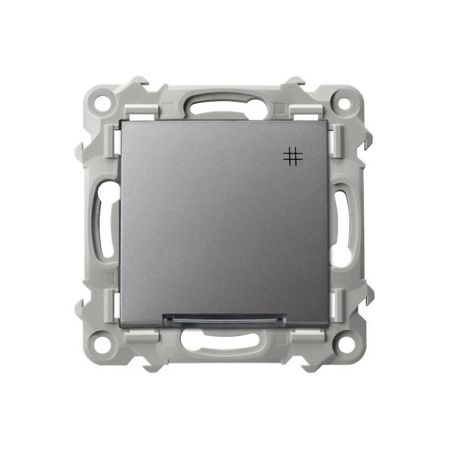 SZAFIR Łącznik krzyżowy z podświetleniem niebieskim - kolor szary mat