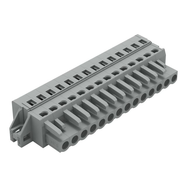 MCS-MIDI Classic gniazdo 14-bieg. szare raster 5 mm /25szt./ WAGO
