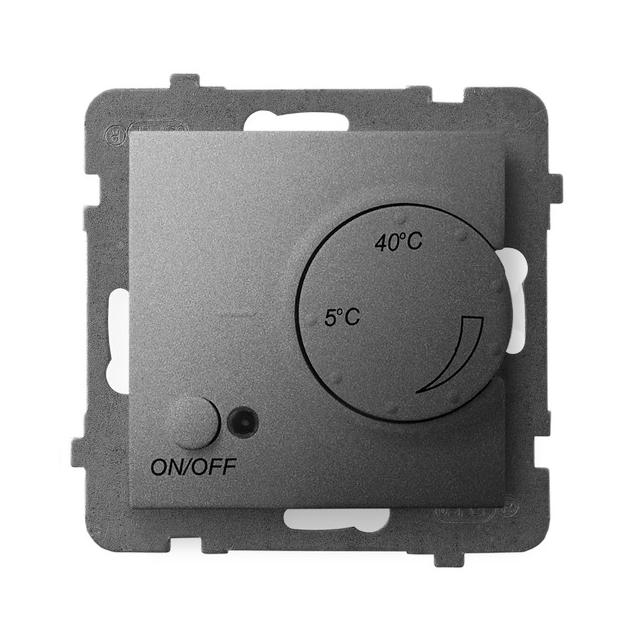 ARIA Regulator temperatury z czujnikiem napowietrznym kolor szary mat RTP-1UN/m/70 OSPEL