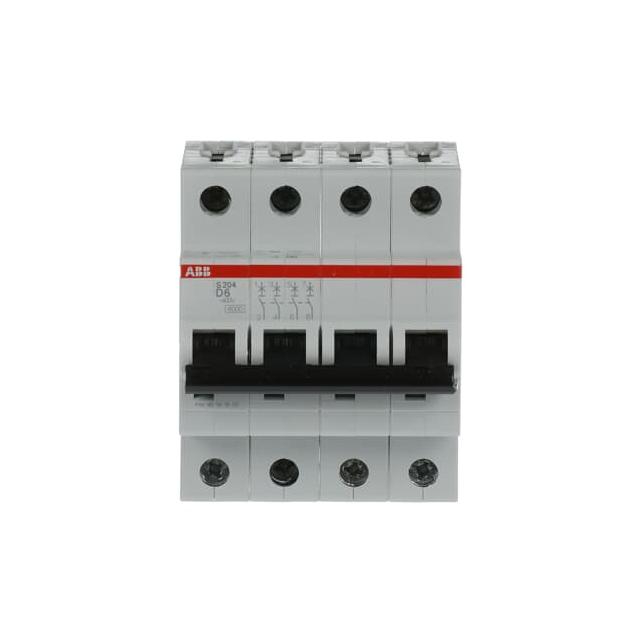 S204-D6 Wyłącznik nadprądowy 6kA 4P D6A 2CDS254001R0061 ABB