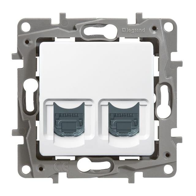 Niloe/Niloe Selection -Gniazdo 2Xrj45 Kat. 6 Stp Białe 664776 LEGRAND