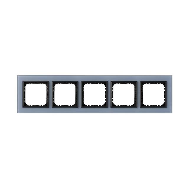 SONATA Ramka pięciokrotna - kolor nieb. szkło szron