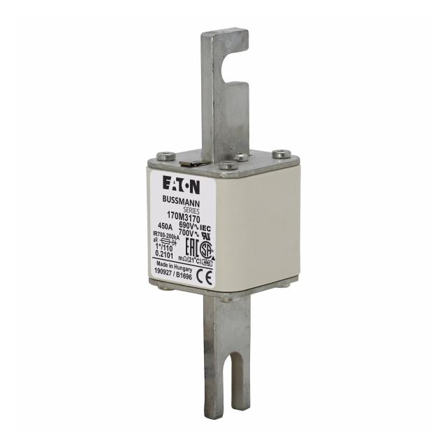 450A 690V 1*/110 aR INDICATOR FUSE Wkładka szybka 450A AC 690V rozmiar 1 45x45x134 mm 170M3170 EATON
