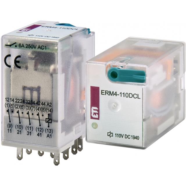 Przekaźnik 4 stykowy 110V DC ERM4-110DCL 002473022 ETI