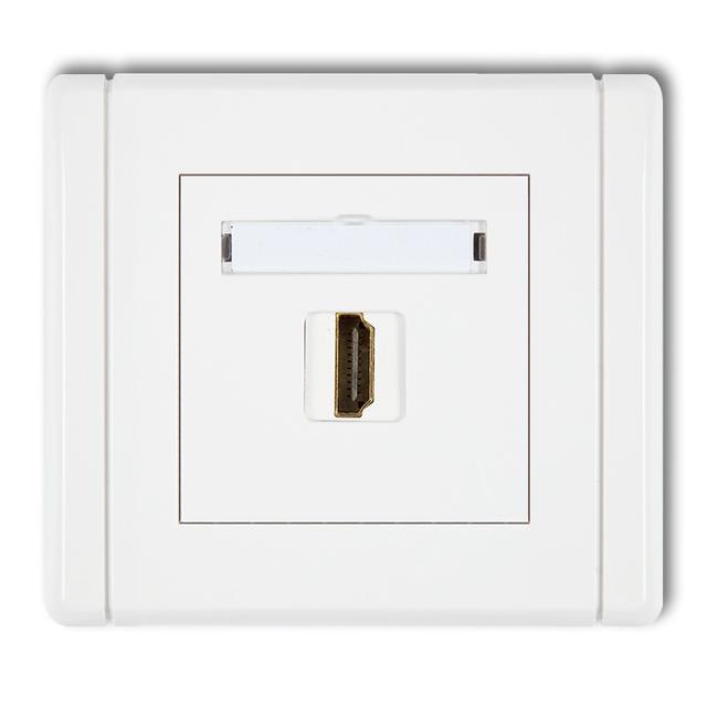 FLEXI Gniazdo pojedyncze HDMI 2.0 biały
