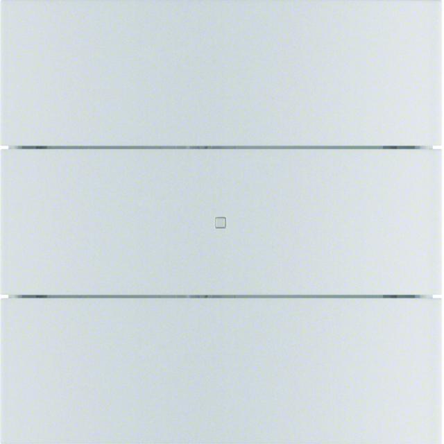 BERKER B.IQ Przycisk potrójny komfort aluminium 75163594 HAGER