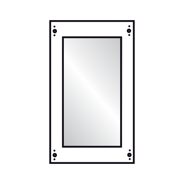 AG13S Maskownica z okienkiem 450x250mm