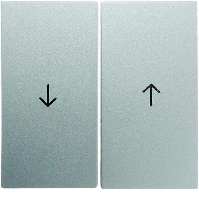 BERKER B.Kwadrat/B.7 Klawisze nadrukowany symbol strzałka do łącznika żaluzjowego aluminium mat laki