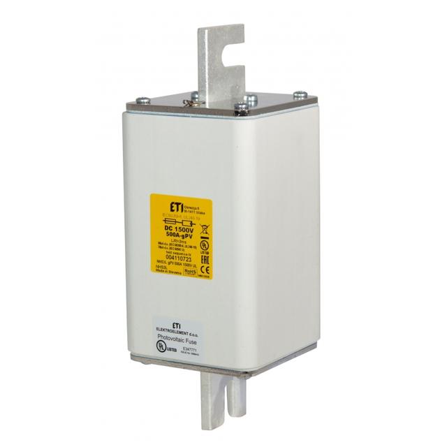 Wkładka topikowa NH do ochrony akumulatorów, magazynów energii DC NHS3L gBat 350A 1500V DC 004110683 ETI