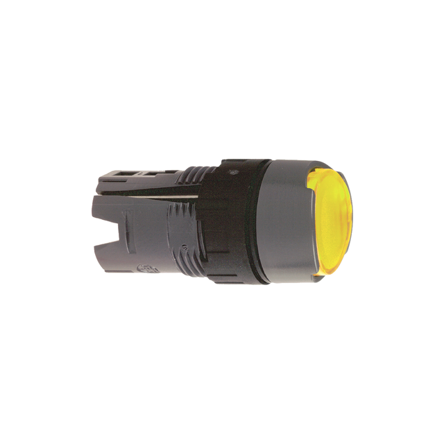 Harmony XB6 Przycisk płaski żółty z samopowrotem LED plastikowy okrągły ZB6AW5 Schneider