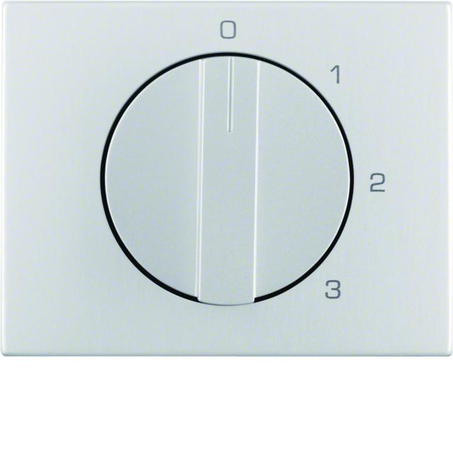 K.5 Płytka czołowa z pokrętłem do łącznika 3-pozycyjnego z pozycją zerową, alu