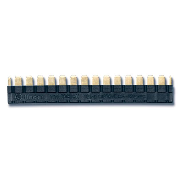 Mostek grzebieniowy 16-polowy - czarny /opk=10szt./ 093.16.0 093160 FINDER