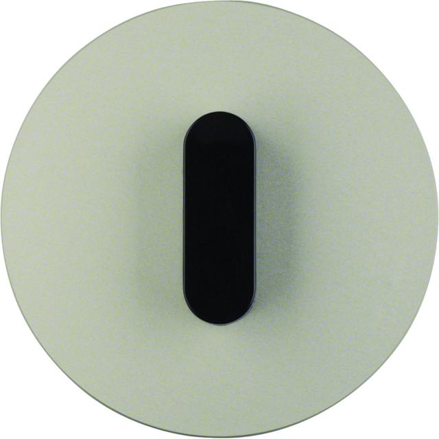 R.classic Płytka czołowa z pokrętłem do łącznika obrotowego, alu/czarny