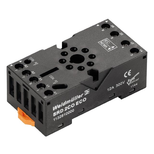 SRD ECO 2CO Podstawa przekaźnika, IP20, 2 zestyk przełączny , 12 A, złącze śrubowe /10szt./ 1132810000 WEIDMÜLLER