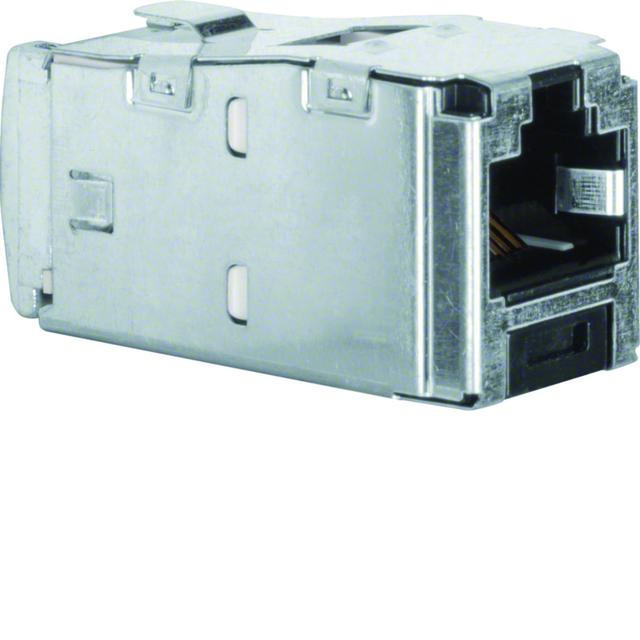 BERKER Akcesoria osprzęt Mini Jack 8-biegunowy RJ45 kat. 6 czarny 1985 HAGER