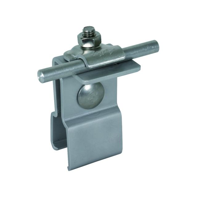 Wspornik dachowy do drutu 6-10 mm, do rąbka stojącego, blacha Zambelli, Al