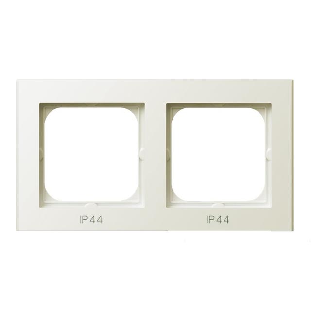 SONATA Ramka podwójna do łączników IP-44 - kolor ecru