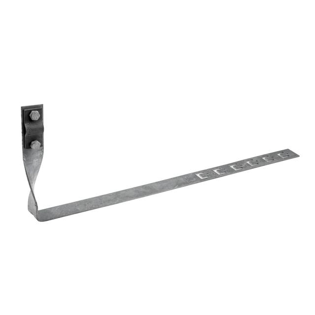 Uchwyt dach. skręcony regulowany A = 42 cm (zacisk przez śrubę) oc.ogniowy