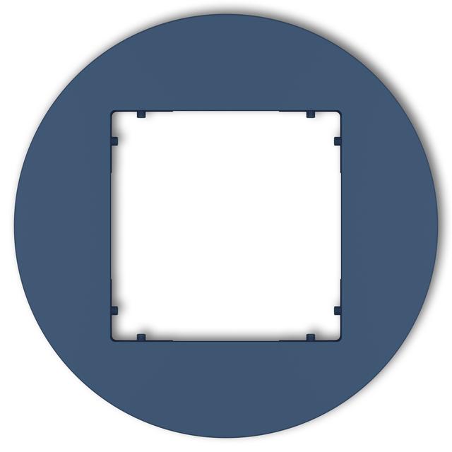 MINI Ramka pojedyncza okrągła z tworzywa navy blue 64MRTO-1 KARLIK