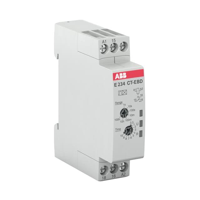 Przekaźnik czasowy CT-EBD.12 1c/o, 24-240VAC 24-48VDC