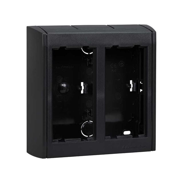 Simon Connect Obudowa natynkowa 2-modułowa z pokrywami bocznymi 4x K45 szary grafit