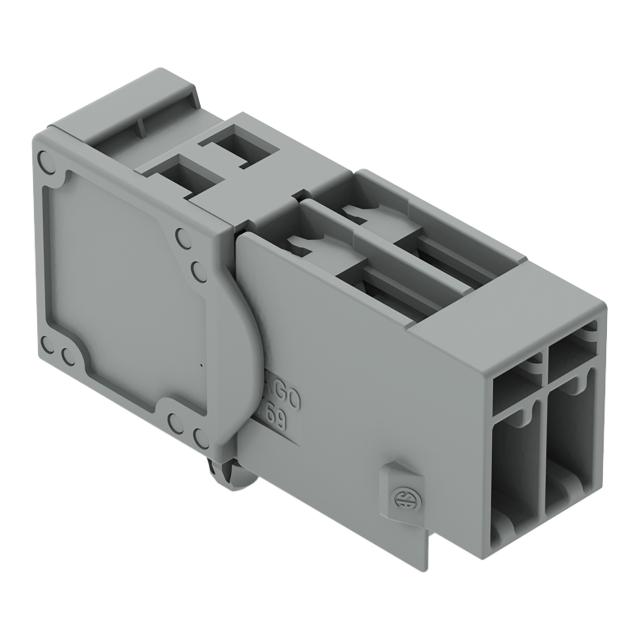 X-COM wtyk 2-biegunowy szary raster 5 mm /100szt./ WAGO
