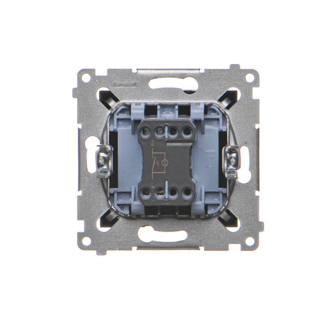Simon 54 Przycisk „dzwonek” z podświetleniem LED 16A z. śrub. czarny