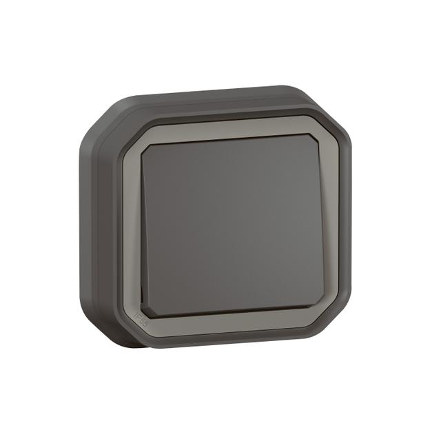 NOWE PLEXO - ŁĄCZNIK SCHODOWY KOMPLET PODTYNKOWY 10AX - 250 V ANTRACYT 069881L LEGRAND