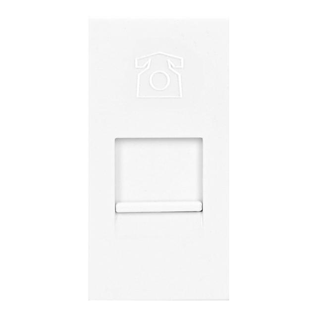 NOEN RJ11 gniazdo modułowe 22,5x45mm telefoniczne RJ11 białe OR-GM-9010/W/RJ11 ORNO