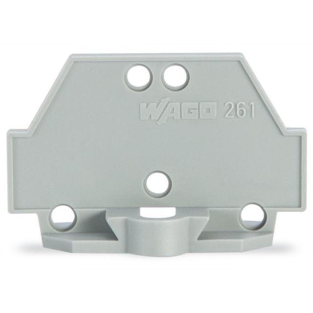 ścianka końcowa z mocowaniem śrubowym szara