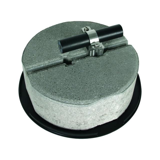 Kompletny wspornik dachowy dla HVI power 27-30 mm, z podstawą betonową 8,5 kg i podkładką