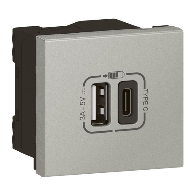 Mosaic - Gniazdo Usb Typa + Typ C Z Szybkozłączem 079293L LEGRAND