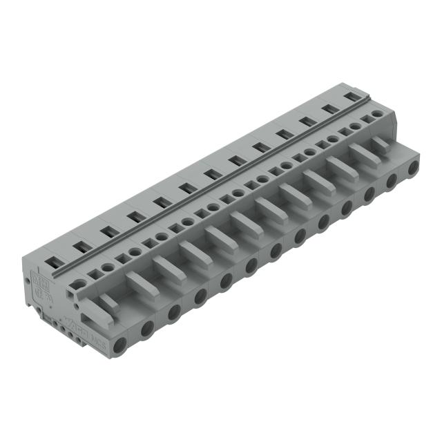 MCS-MIDI Classic gniazdo 13-bieg. szare raster 7,5 mm /10szt./ WAGO