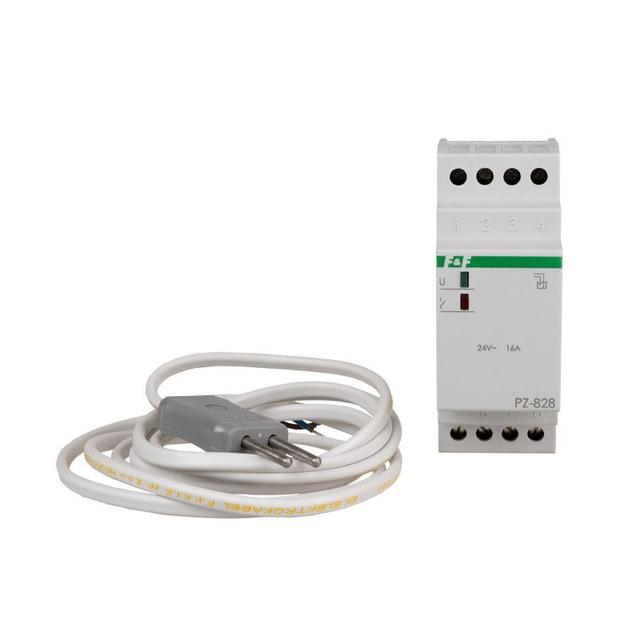 Przekaźnik przelania do kontroli poziomu cieczy lub wykr. cieczy 24V AC PZ-828-24V F&F
