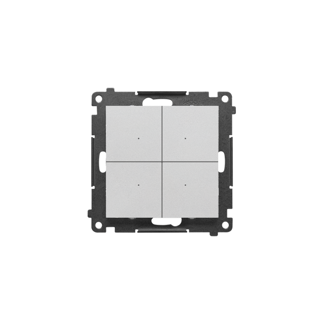 Simon 55 CONTROL – Kontroler przyciskowy sterujący bezprzewodowo innymi urządzeniami Simon GO sterowany smartfonem Aluminium mat TEK1W.01/143 KONTAKT