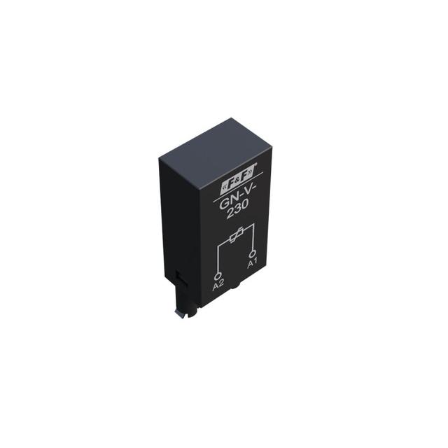 Moduł przeciwprzepięciowy do przekaźników z cewką 230V AC GN-V-230 F&F
