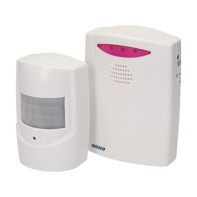 Czujnik ruchu z sygnalizacją bezprzewodową IP44 120m learning system bateryjny OR-MA-705 ORNO