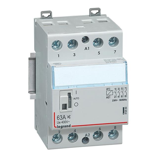 STYCZNIK MODUŁOWY SM 363 63A 230V 4NO CICHY, Legrand